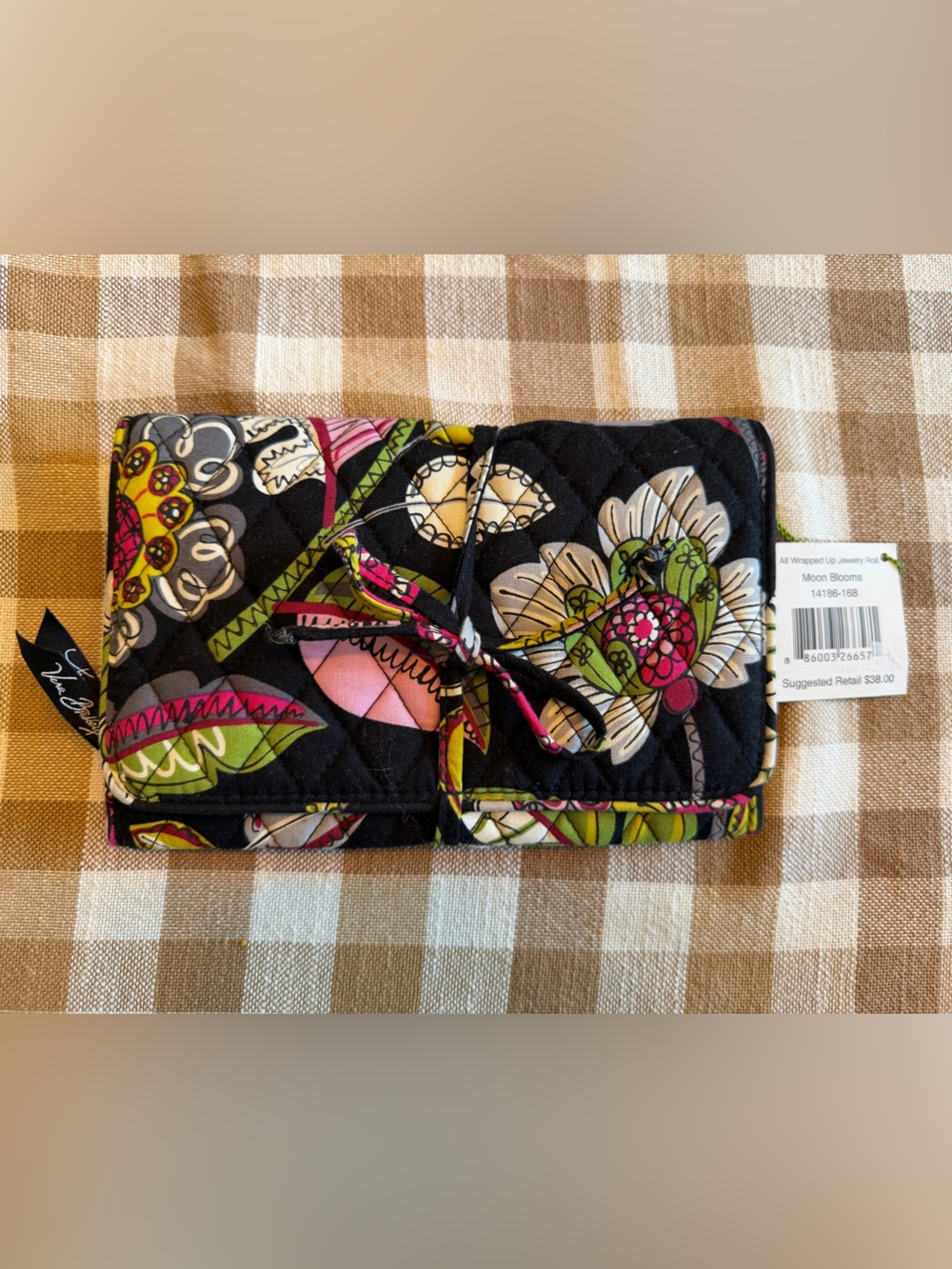 NEW Vera Bradley Moon Blooms All Wrapped Up Jewelry Roll